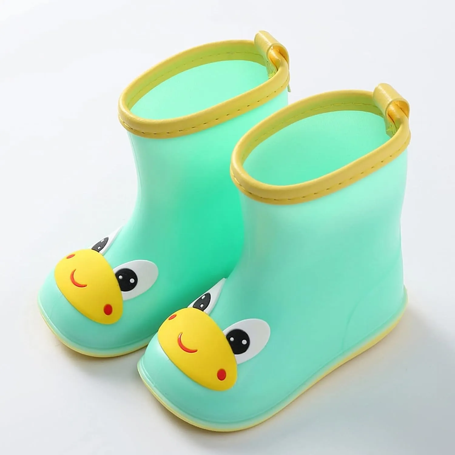 Toddler Rain Boots Duck Cartoon Children Rain Shoes Boys and Girls Water Shoes Baby Waterproof Shoes for Kids
