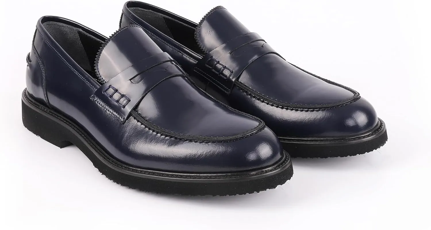vella pais VELLAPAIS Tavro Leather Penny Loafers