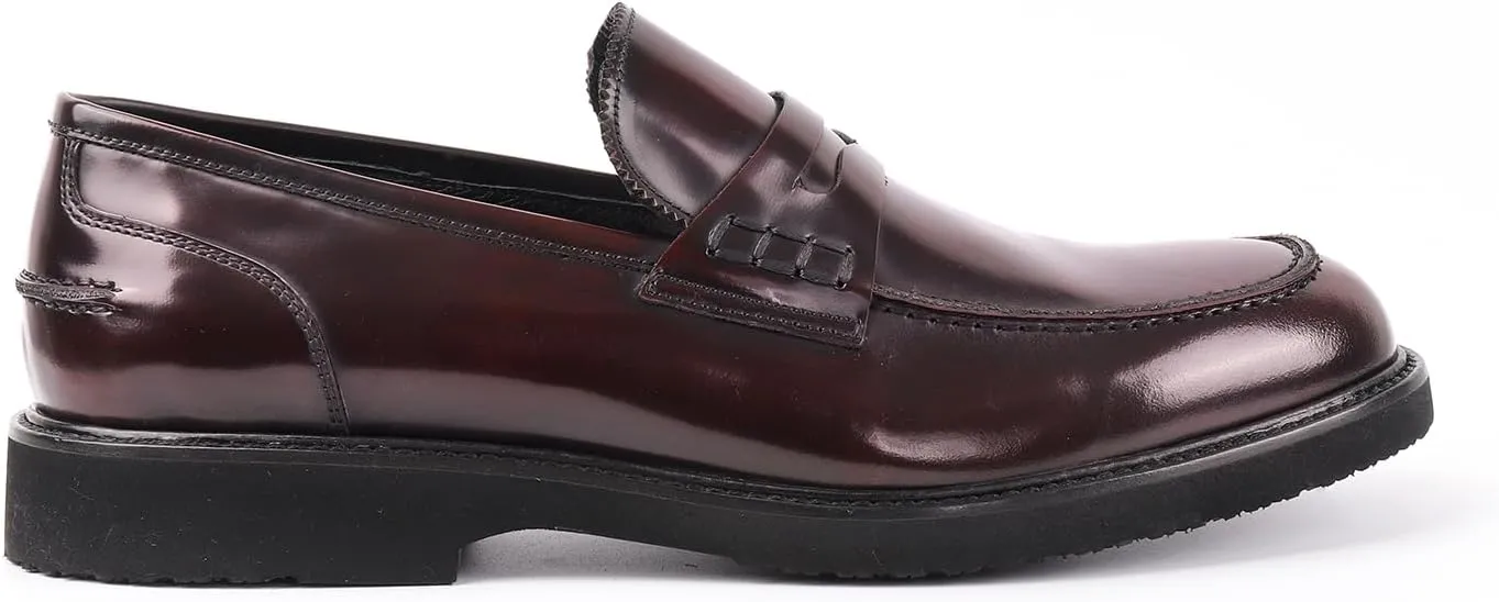 vella pais VELLAPAIS Tavro Leather Penny Loafers