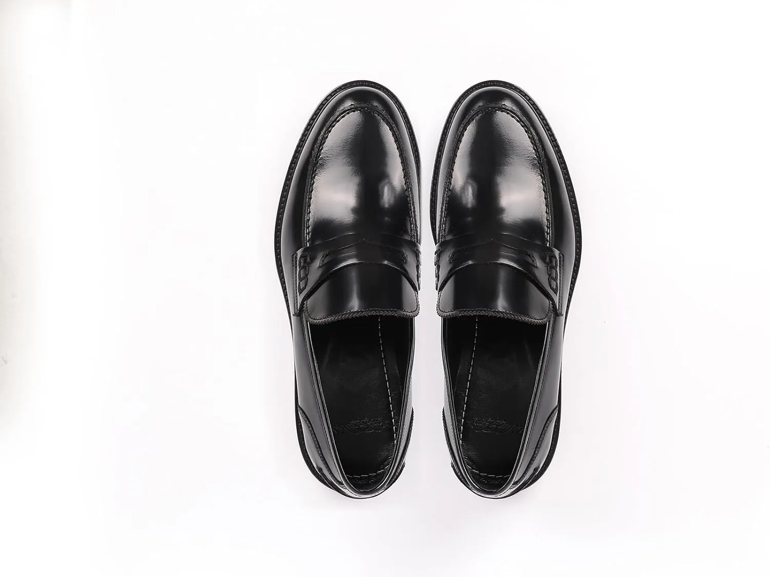 vella pais VELLAPAIS Tavro Leather Penny Loafers