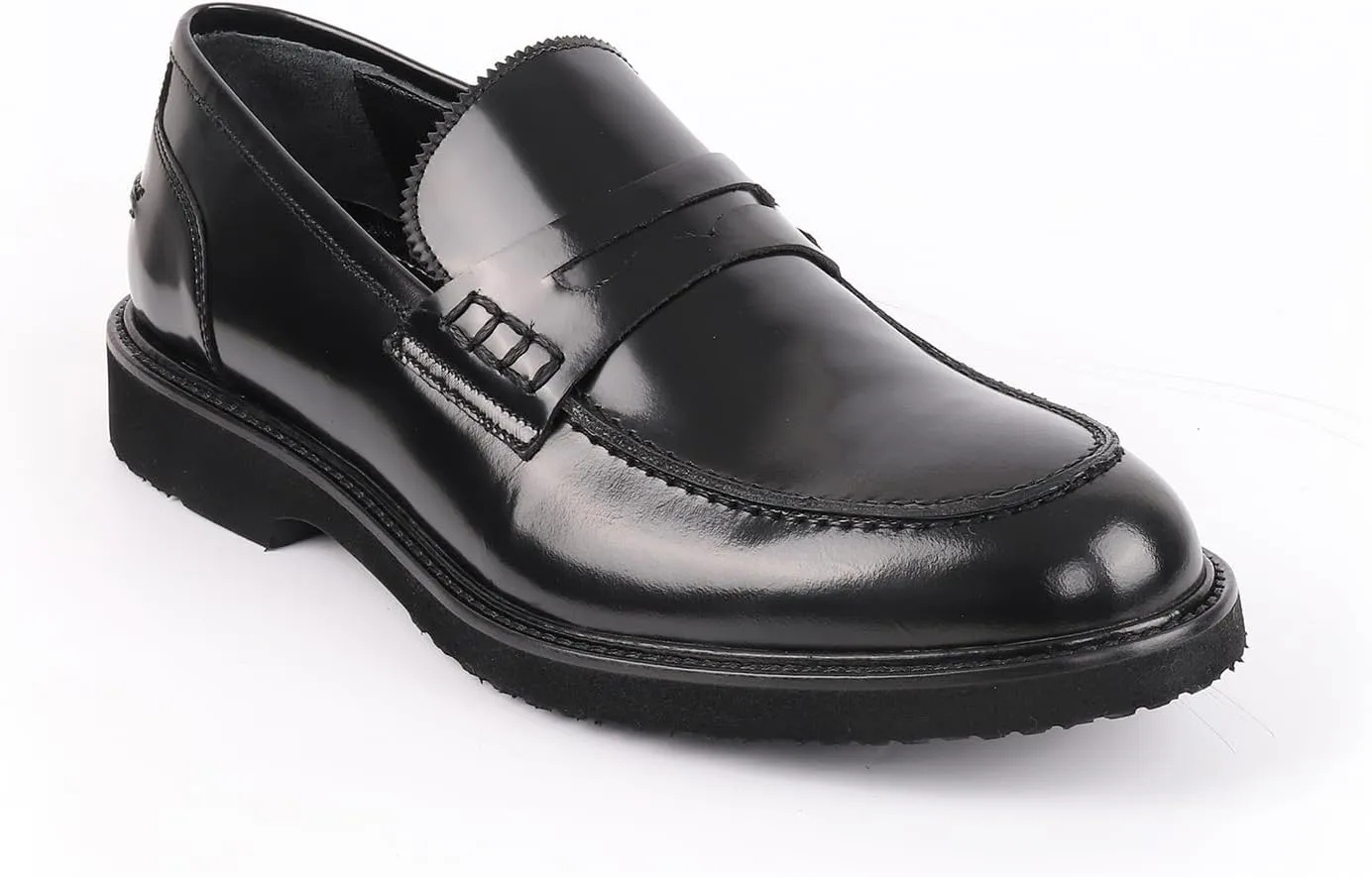 vella pais VELLAPAIS Tavro Leather Penny Loafers