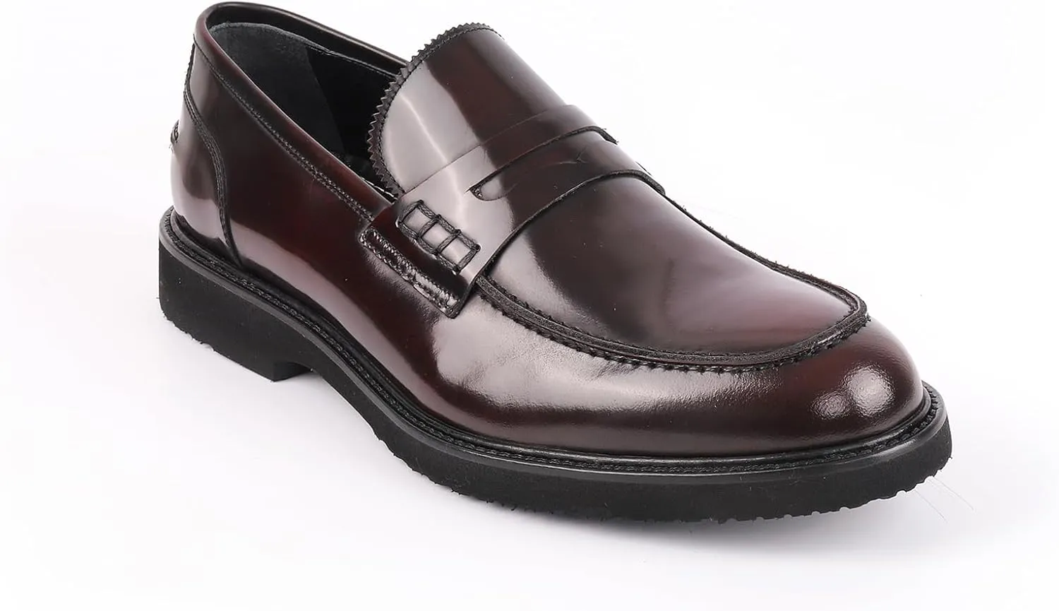 vella pais VELLAPAIS Tavro Leather Penny Loafers