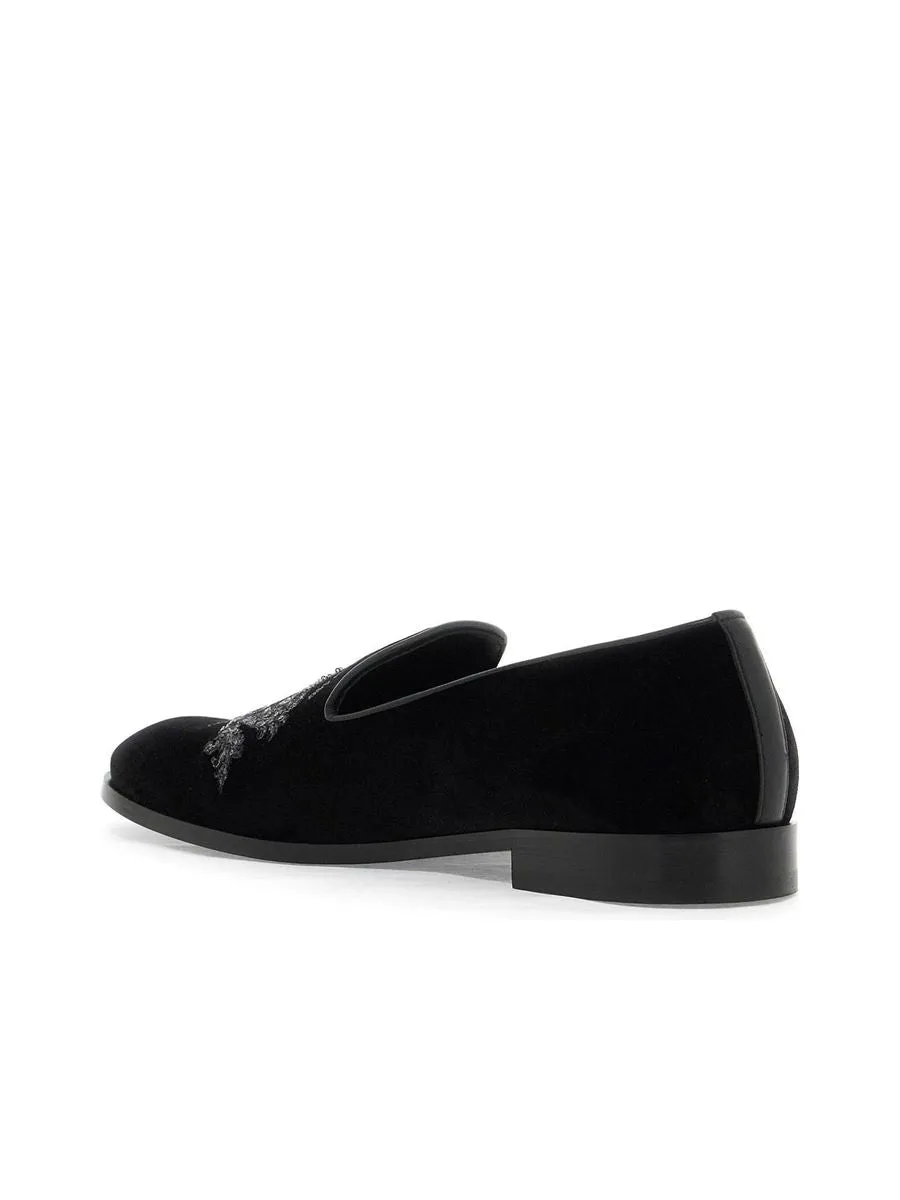 Velvet Medusa Loafers