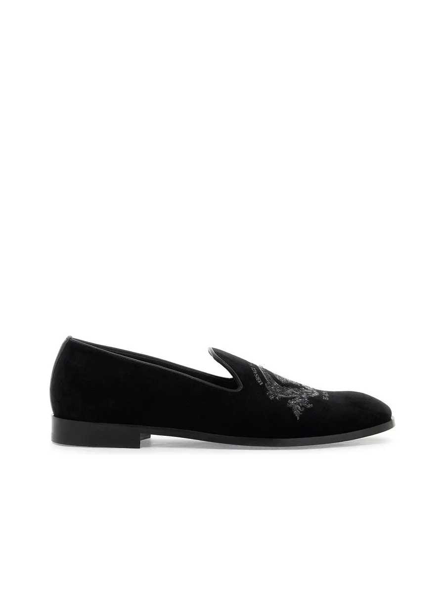 Velvet Medusa Loafers