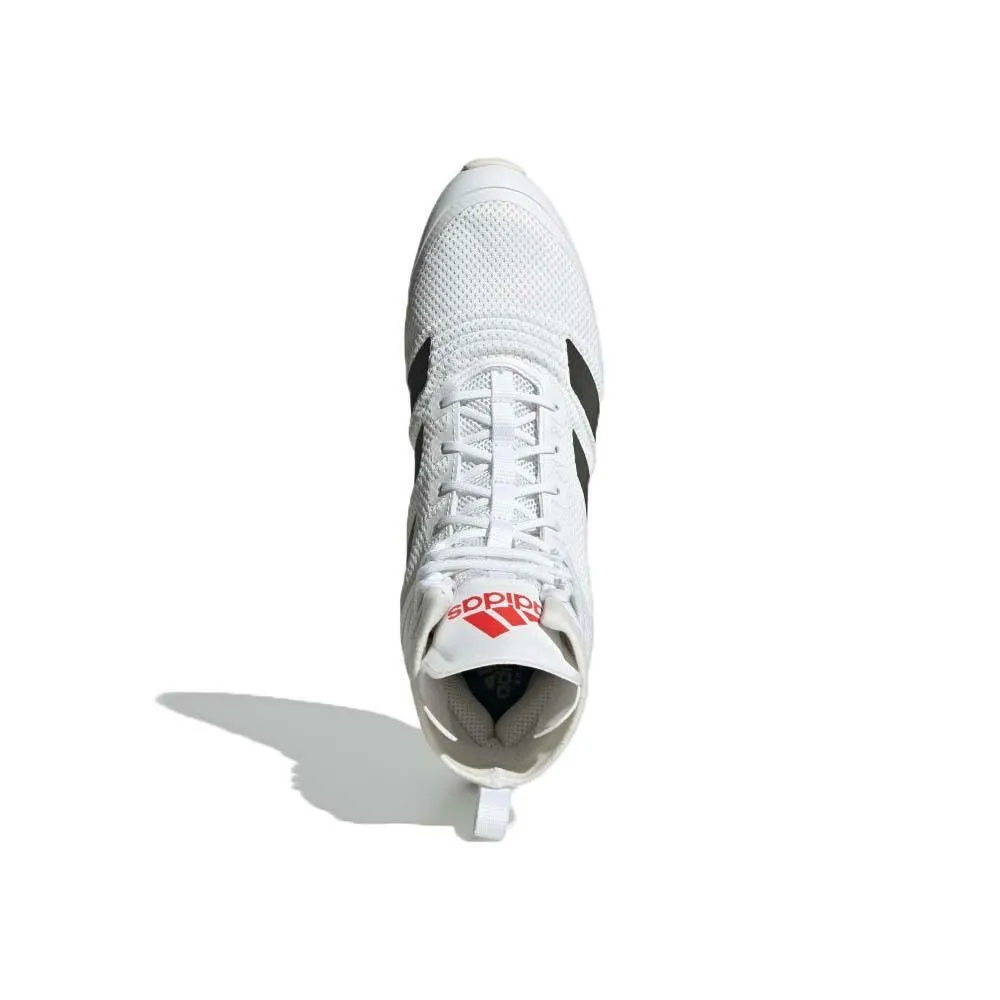 White-Black-Red Adidas Speedex 18 Boxing Boots