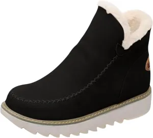 Wide Width Snow Boots for Women Plus Size Snow Boot Women Cute Women Winter Boots Fashion Wide Snow Boots for Women Botas De Invierno Para Mujer Elegantes Con Tacon