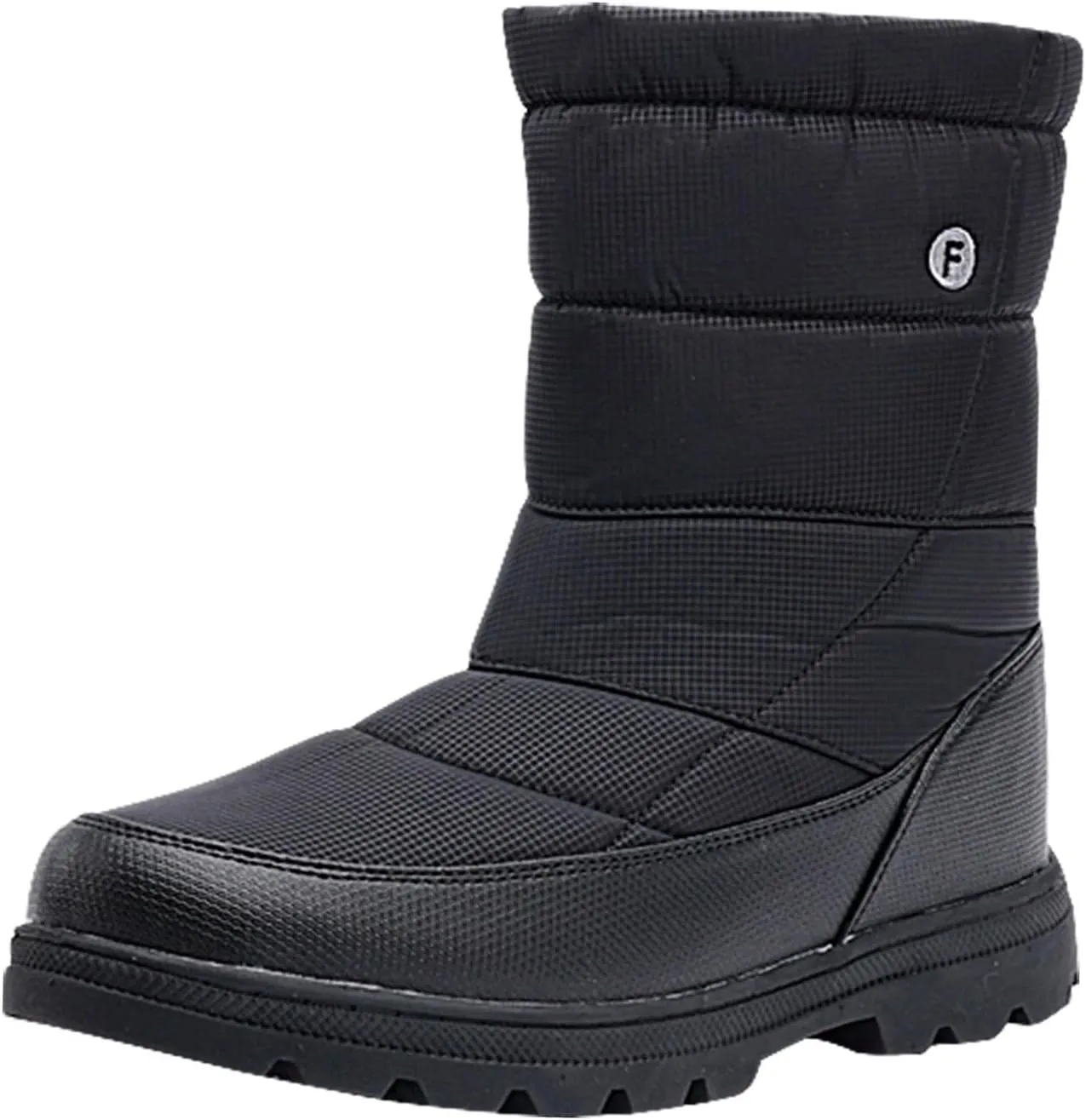 Winter Boots for Women Slip On Comfortable Mid Calf Winter Boot Waterproof Outdoor Fur Lined Hiking Shoes