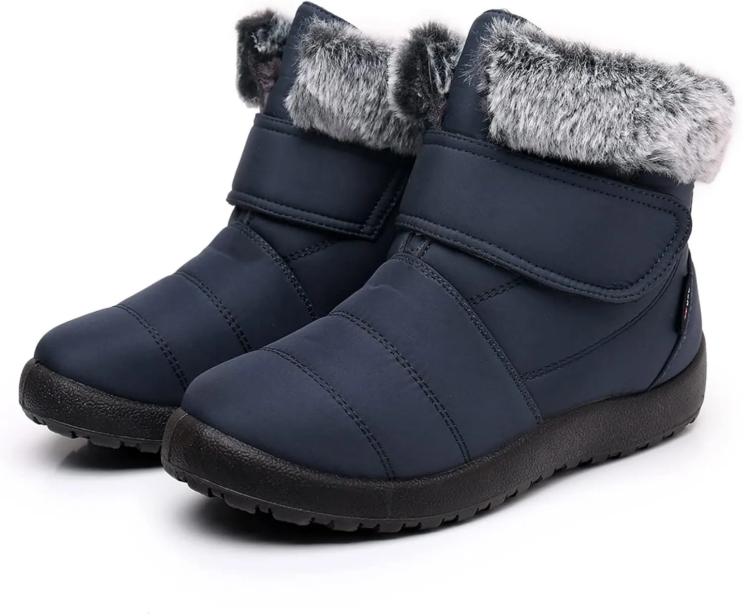 Winter Boots for Women Warm Fur Lined Boots Waterproof Non Slip Outdoor Boot Hook Loop Fashion Womens Booties