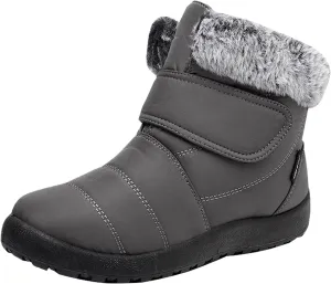 Winter Boots for Women Warm Fur Lined Boots Waterproof Non Slip Outdoor Boot Hook Loop Fashion Womens Booties
