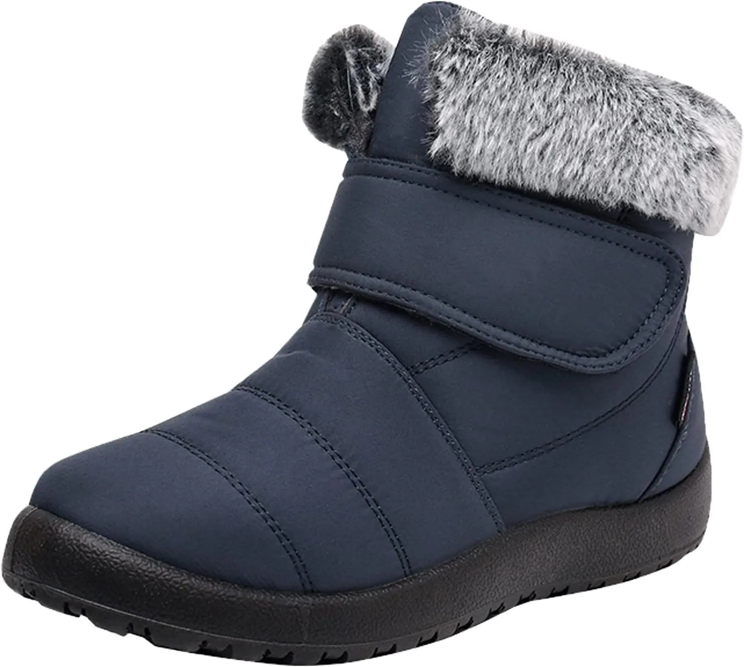 Winter Boots for Women Warm Fur Lined Boots Waterproof Non Slip Outdoor Boot Hook Loop Fashion Womens Booties