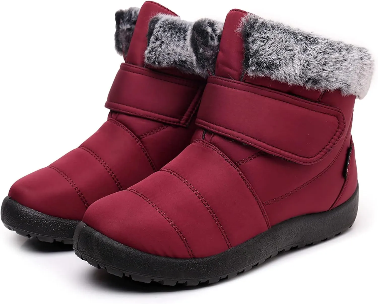 Winter Boots for Women Warm Fur Lined Boots Waterproof Non Slip Outdoor Boot Hook Loop Fashion Womens Booties