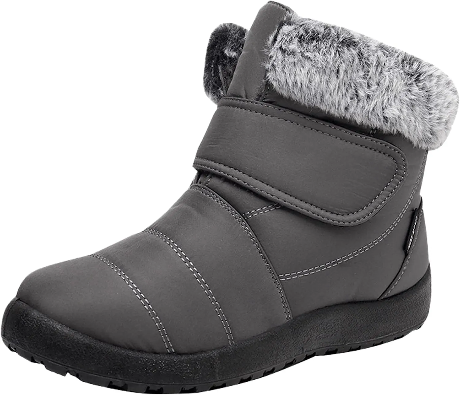 Winter Boots for Women Warm Fur Lined Boots Waterproof Non Slip Outdoor Boot Hook Loop Fashion Womens Booties