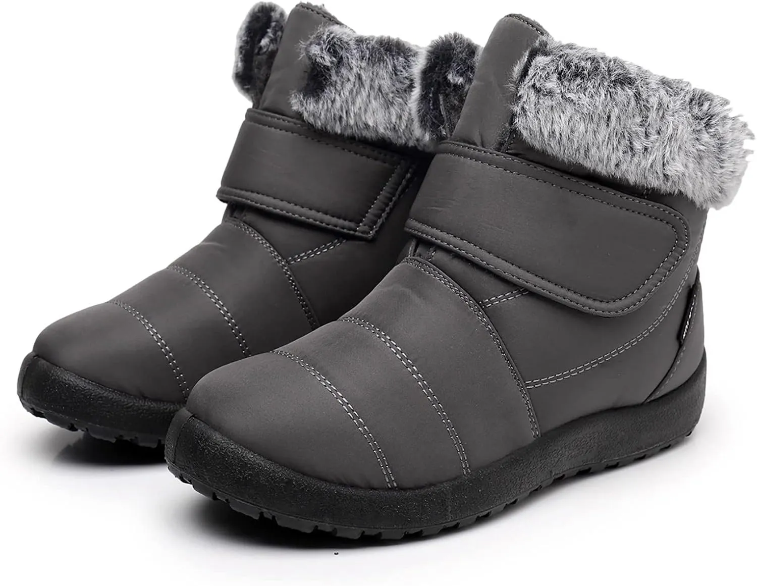 Winter Boots for Women Warm Fur Lined Boots Waterproof Non Slip Outdoor Boot Hook Loop Fashion Womens Booties
