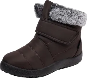 Winter Boots for Women Warm Fur Lined Boots Waterproof Non Slip Outdoor Boot Hook Loop Fashion Womens Booties