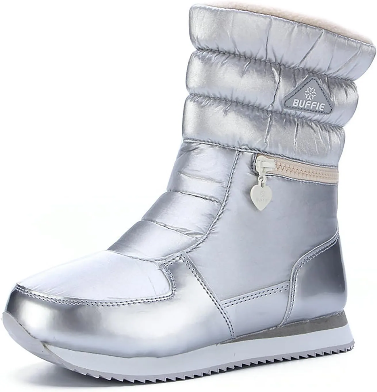 Winter Boots for Women Warm Fur Lined Zipper Platform Comfy Anti-slip Outdoor Waterproof Slip On Snow Boots