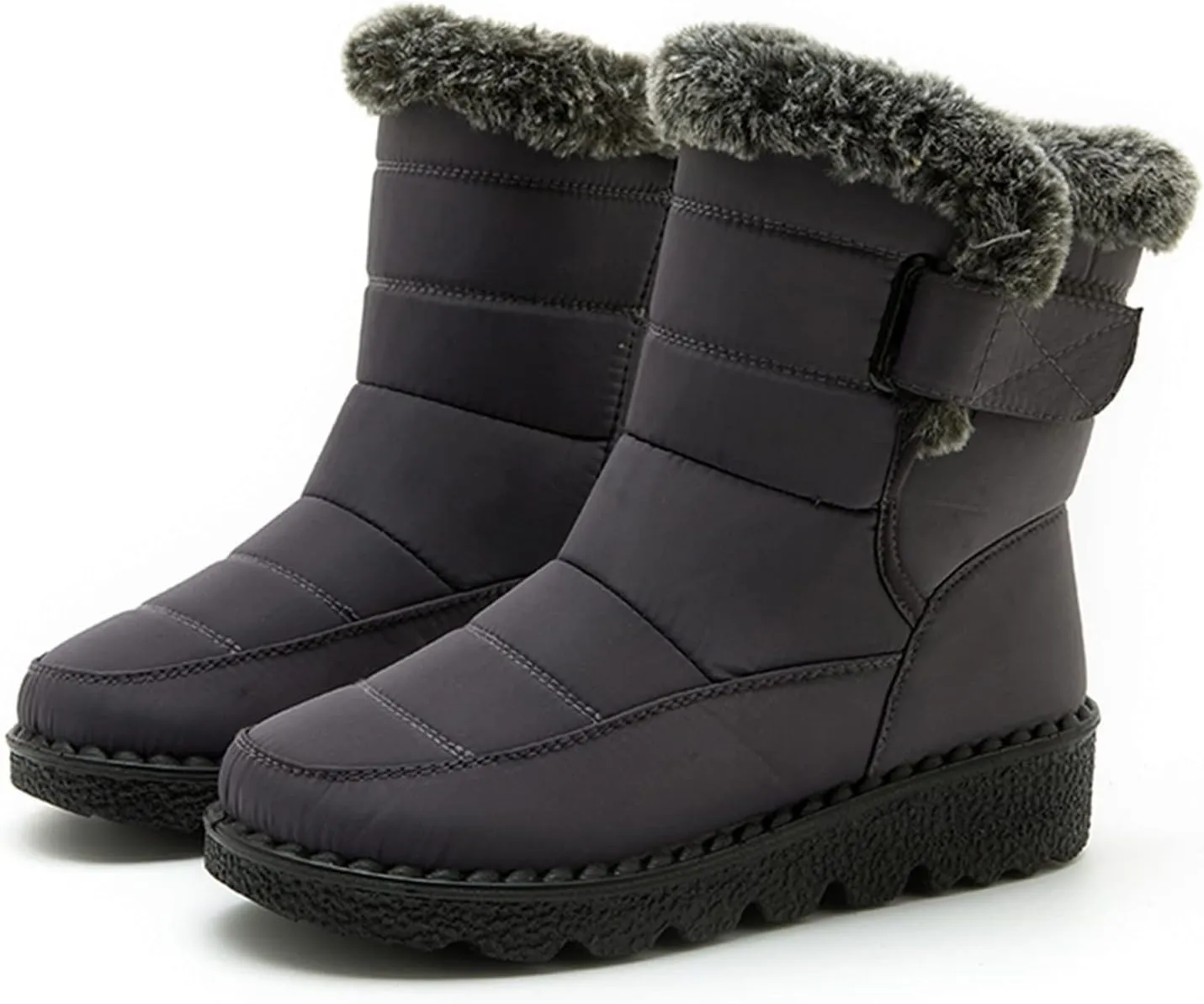 Winter Boots for Women Waterproof Snow Non Slip with Side Zipper Womens Cute Winter Ankle Boots Snow Boots Womens Size 9 Pink Winter Boots for Women Heels Botas Contra El Agua Para Mujer