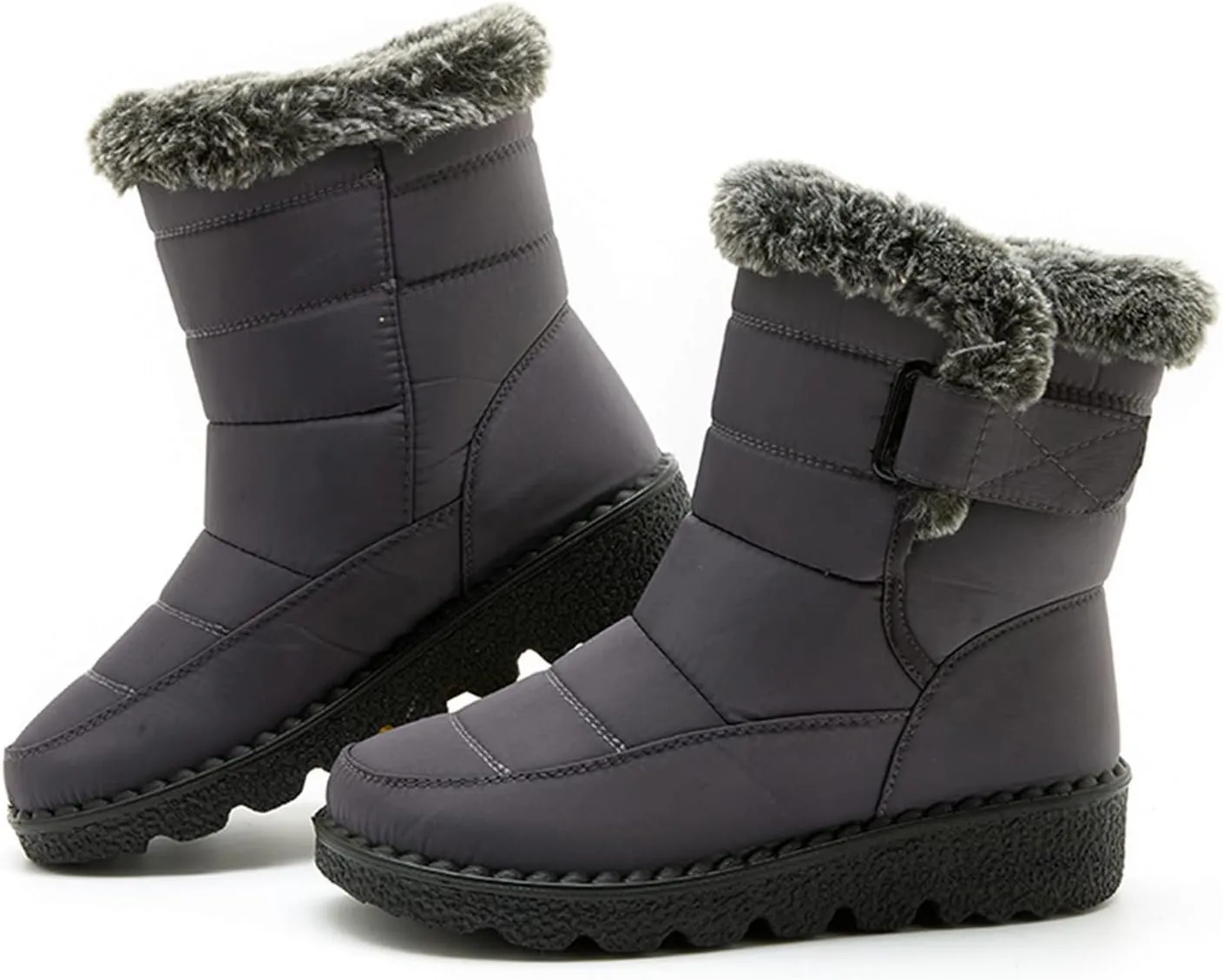 Winter Boots for Women Waterproof Snow Non Slip with Side Zipper Womens Cute Winter Ankle Boots Snow Boots Womens Size 9 Pink Winter Boots for Women Heels Botas Contra El Agua Para Mujer