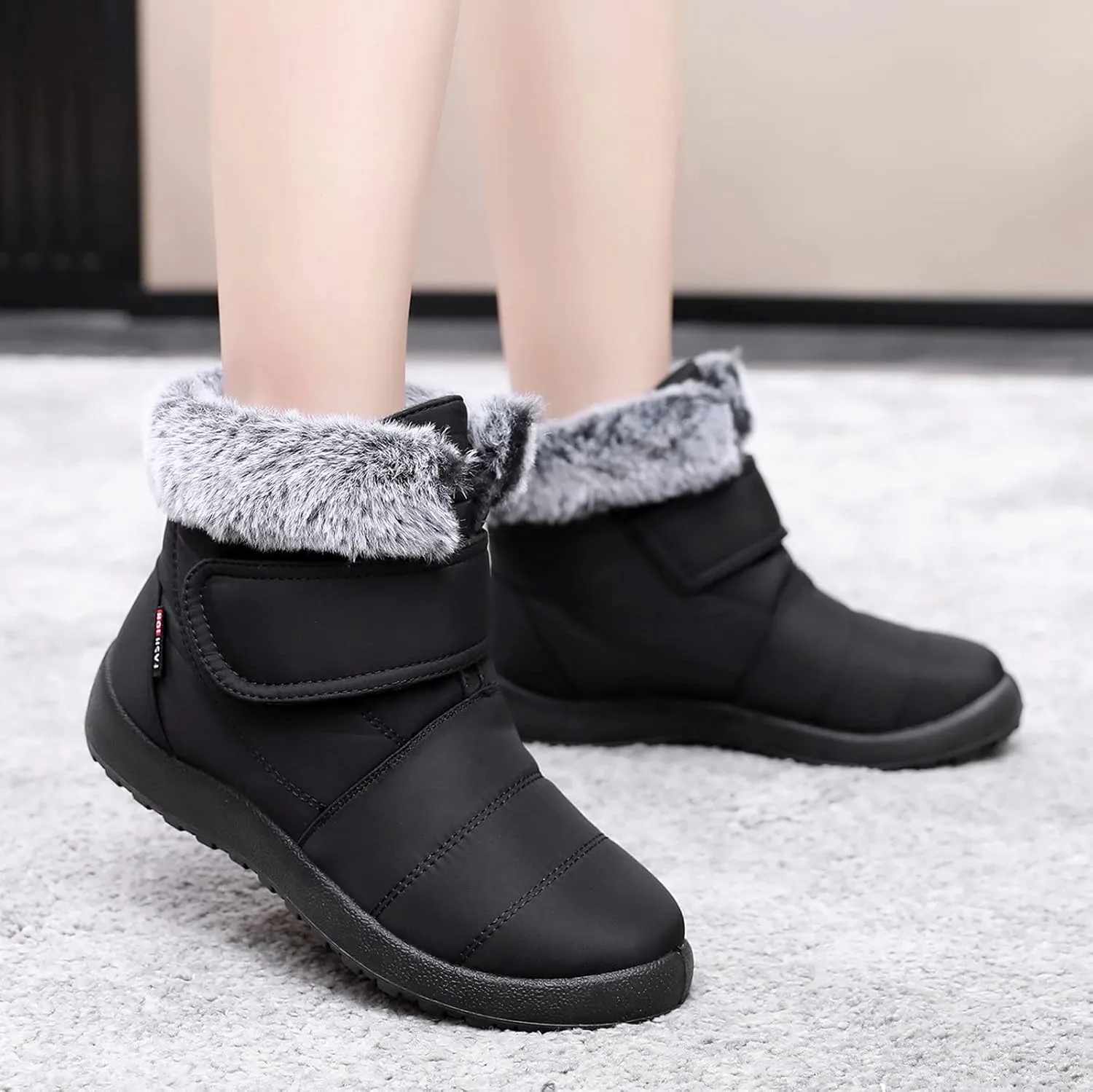 Winter Boots for Women Waterproof Snow Wide Width Women Snow Boot Womens Size 9 Winter Boots Zip Up Winter Boots for Women Waterproof Botas Para Mujer De Invierno De Vestir Elegantes Con Tacon