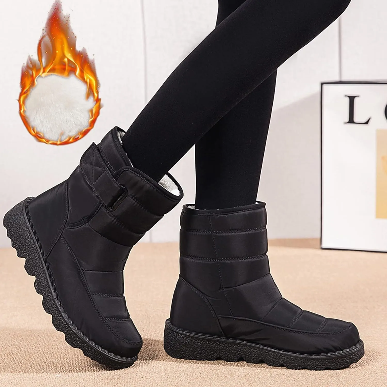 Winter Snow Boots for Women 2023 Trendy Womens Size 7 Winter Boots Pink Cute Winter Boots Women Size 8 Slip on Women Boots Winter Ankle Winter Boot for Women 2023 Trendy