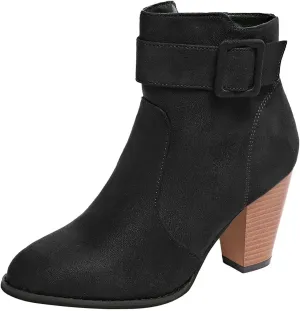 Womens Ankle Boots Bootie Heels for Women High Heel Boots for Women Womens Dressy Dress Ankle Boots Wide Width for Women Low Heel Lace Up Brown Ankle Boots for Women Low Heel Buckle