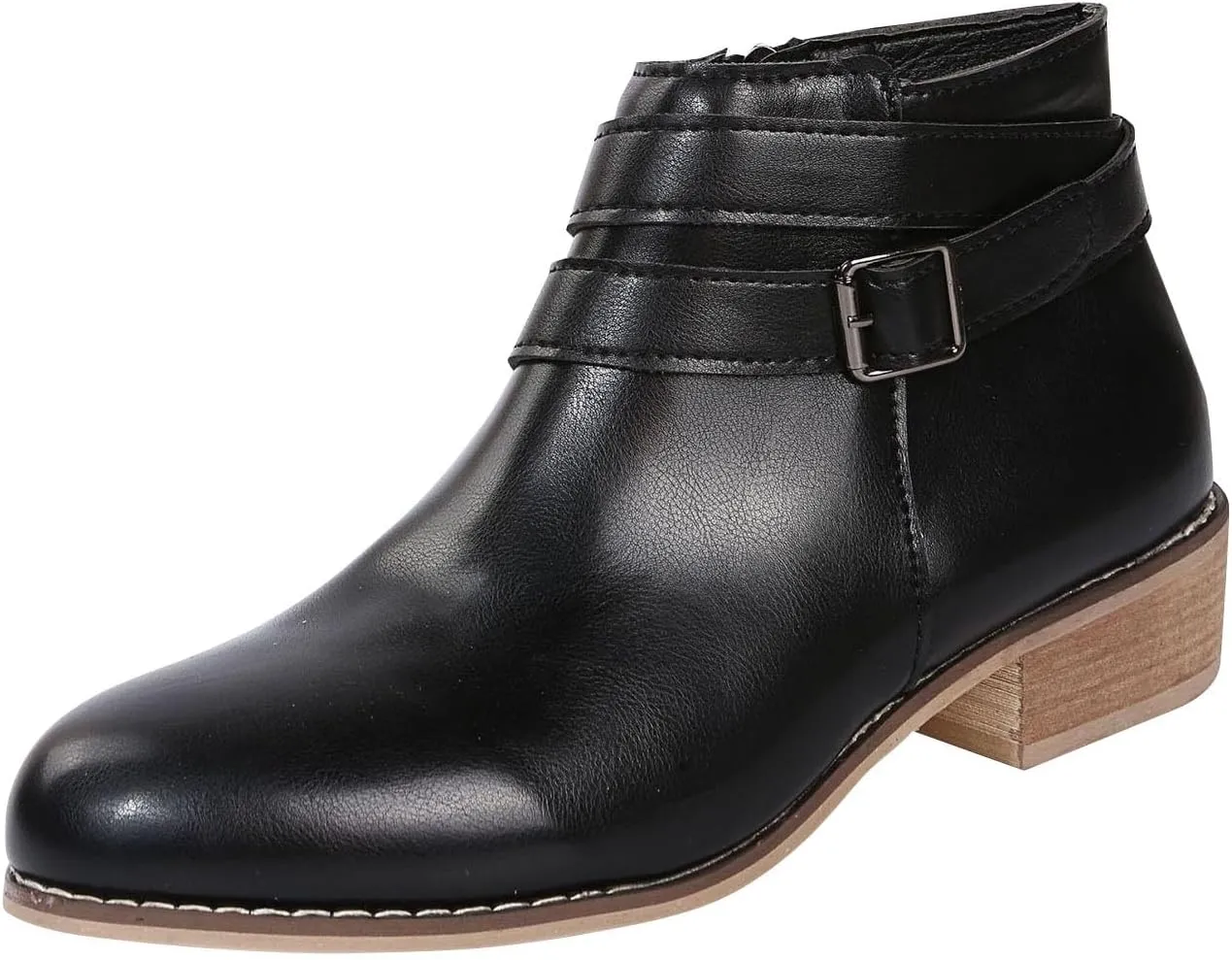 Women's Booties Botines De Mujer De Vestir Elegantes Black Boots Flat Women's Boots Wide Dress Ankle Boots Wide Width for Women Low Heel Black Wedge Ankle Booties