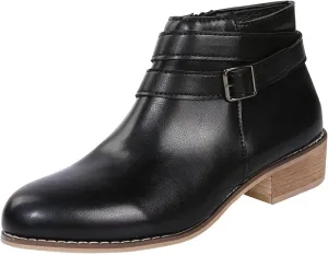 Women's Booties Botines De Mujer De Vestir Elegantes Black Boots Flat Women's Boots Wide Dress Ankle Boots Wide Width for Women Low Heel Black Wedge Ankle Booties