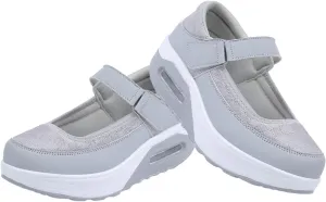 Women's Nursing Shoes, Women Casual Adjustable Non-Slip Height Increase Work Nurse Shoes, Lightweight Orthopedic Lightweight Nursing Shoes, Ideal for Nurse Healthcare Crews