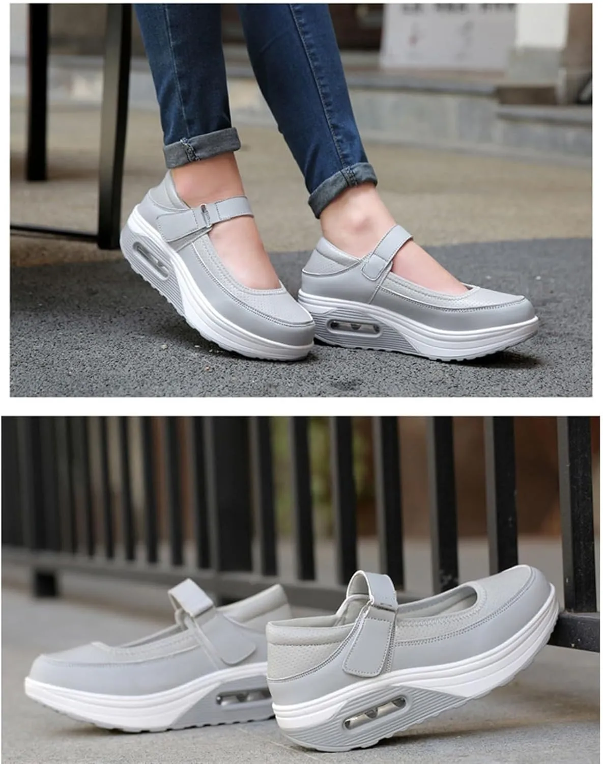 Women's Nursing Shoes, Women Casual Adjustable Non-Slip Height Increase Work Nurse Shoes, Lightweight Orthopedic Lightweight Nursing Shoes, Ideal for Nurse Healthcare Crews