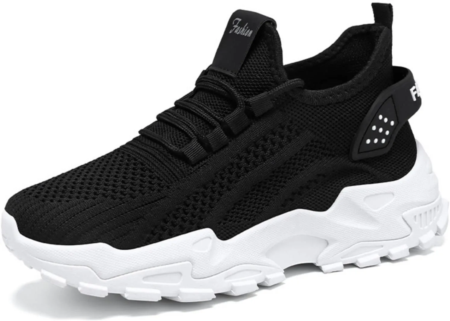 Womens Running Shoes Walking Tennis Sneakers Slip on Casual Stylish Lightweight Breathable Soft Stretch Sole Mesh Lace up Comfortable Outdoor Workout Training Sports Work Shoes Daily Wear Loafers