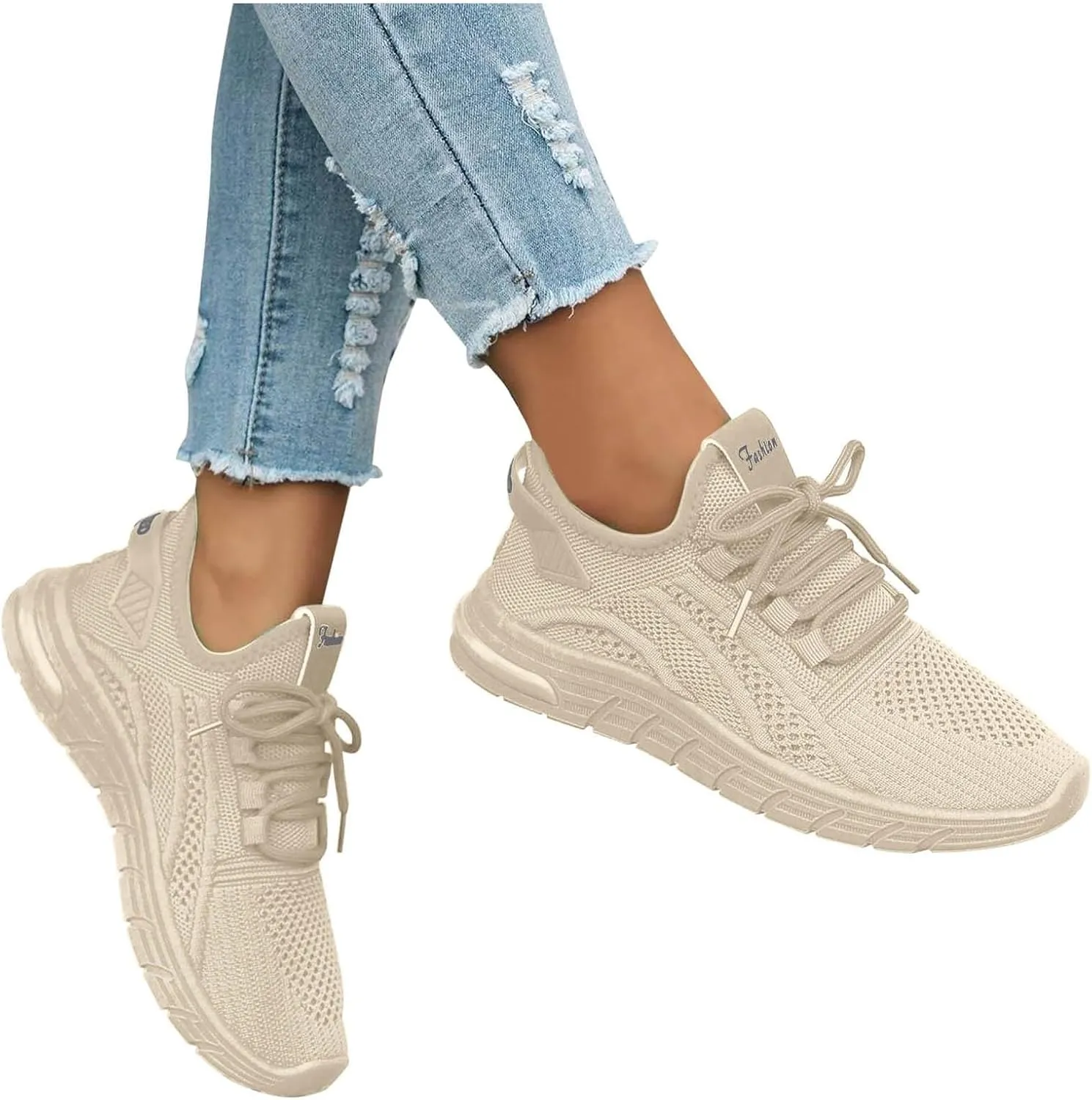Womens Running Shoes Womens Fashion Walking Shoes Lightweight Breathable Tennis Shoes Non Slip Athletic Workout Sneakers