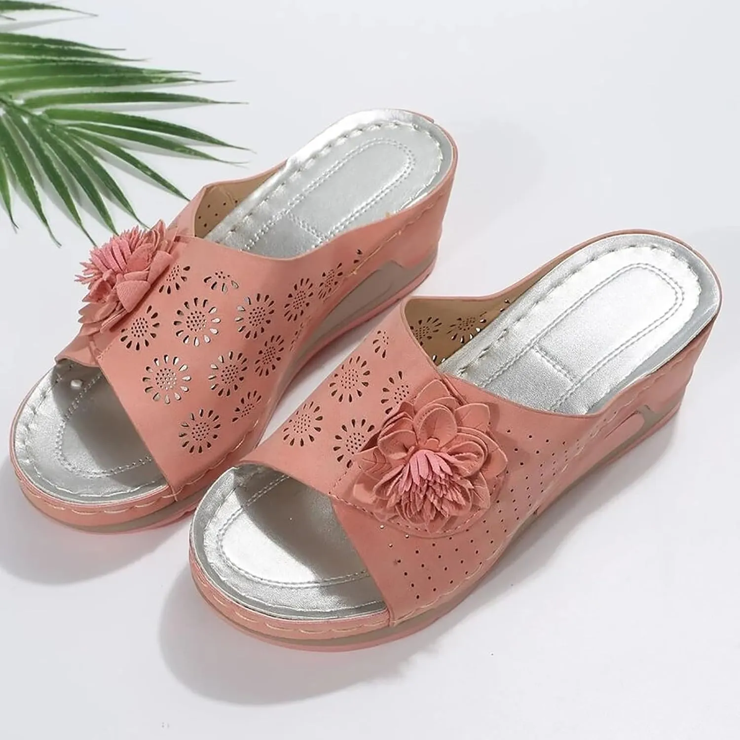 Women's Sandals Summer Beach Dressy Sandals Orthopedic Wedges Flip Flops Arch Support Sandals Walking Platform Slippers