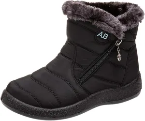 Womens Snow Boots Waterproof Insulated Wide Woman Size 12 Wide Snow Boots Fuzzy Knee High Winter Boots for Women Cute Winter Women Boots Heel Wide Toe Box Women Winter Boot