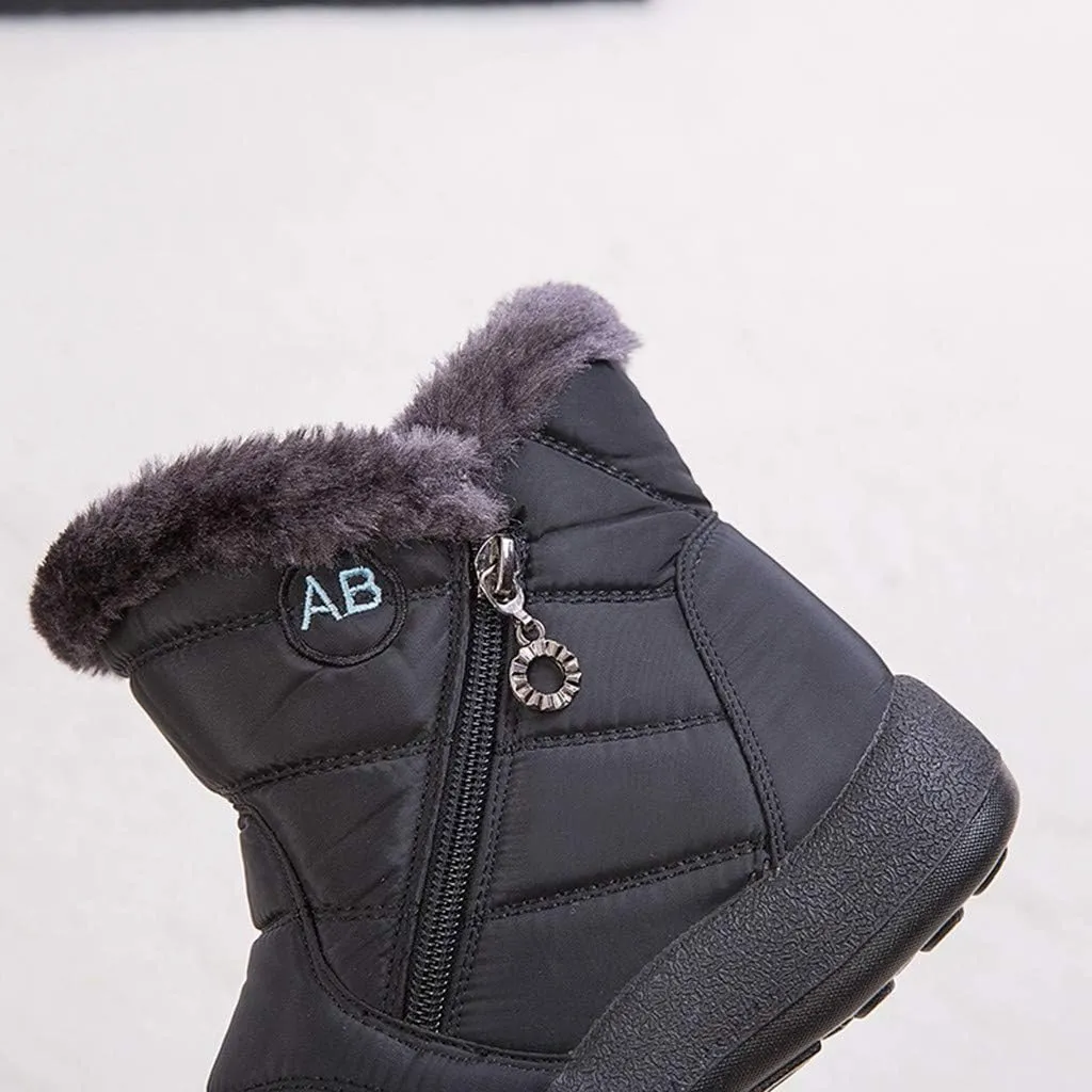 Womens Snow Boots Waterproof Insulated Wide Woman Size 12 Wide Snow Boots Fuzzy Knee High Winter Boots for Women Cute Winter Women Boots Heel Wide Toe Box Women Winter Boot