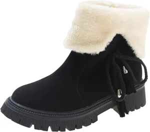 Womens Snow Boots Winter Ankle Boots for Women 2024 White Winter Boots Botas De Invierno Para Mujer Tall Winter Boots for Women Wide Calf of Today