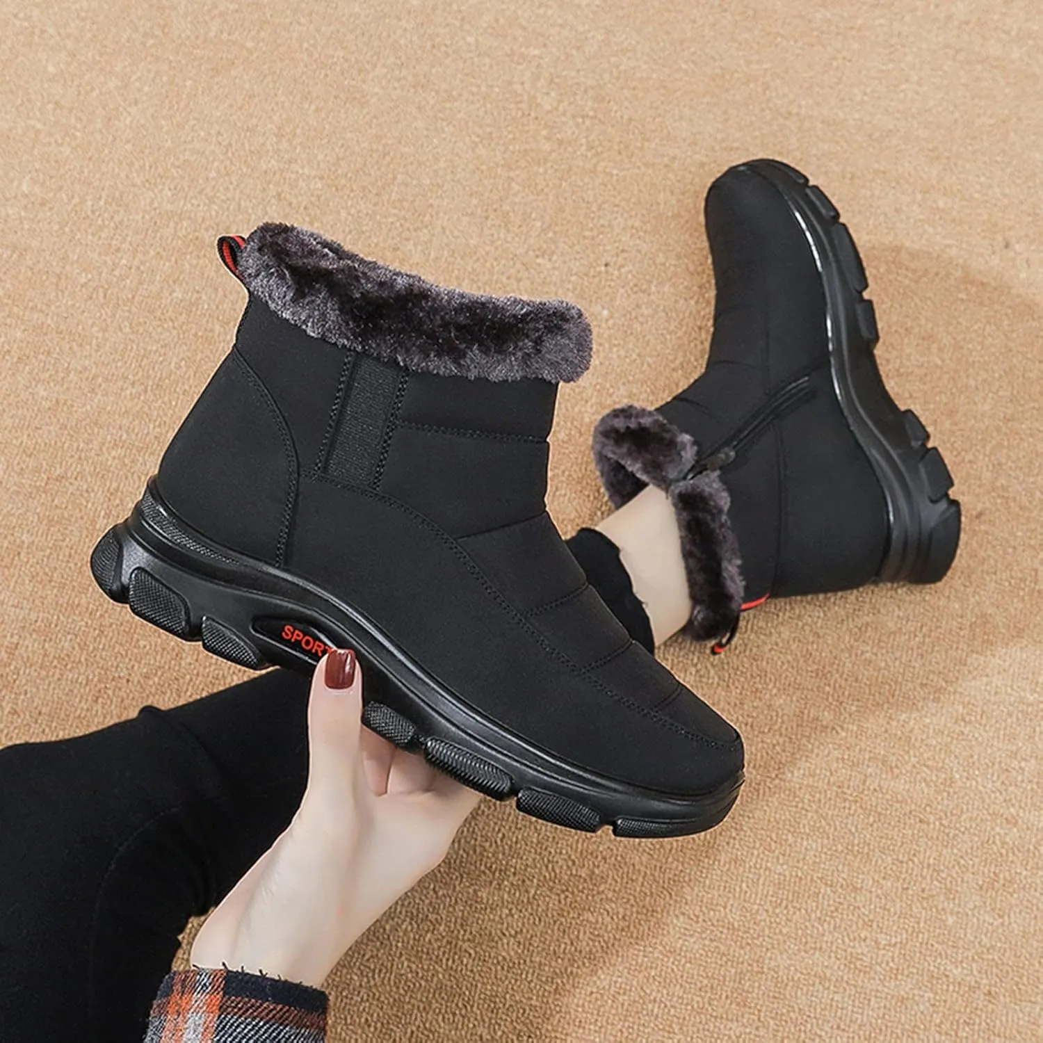 Women's Snow Boots Womens Boots Winter Ankle Woman Boots Winter Women's Winter Boots Botas Waterproof Para Mujer De Trabajo