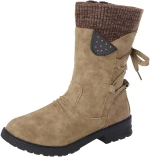 Womens Snowboard Boots Size 8 Womens Boots Winter 2023 Womens Slip on Winter Boots Tall Womens Waterproof Boots Hiking Botas Negras De Invierno De Mujer