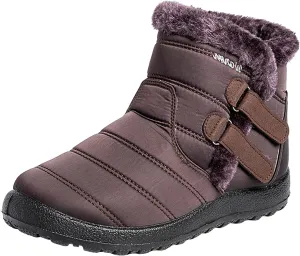 Women's Wide Width Go Snow Boots Womens Boots Winter Waterproof Tall Women's Snow Boots Size 12 Waterproof Comfortable Walking Boots Women Botas Con Casquillo Y Contra El Agua Para Mujer De Trabajo