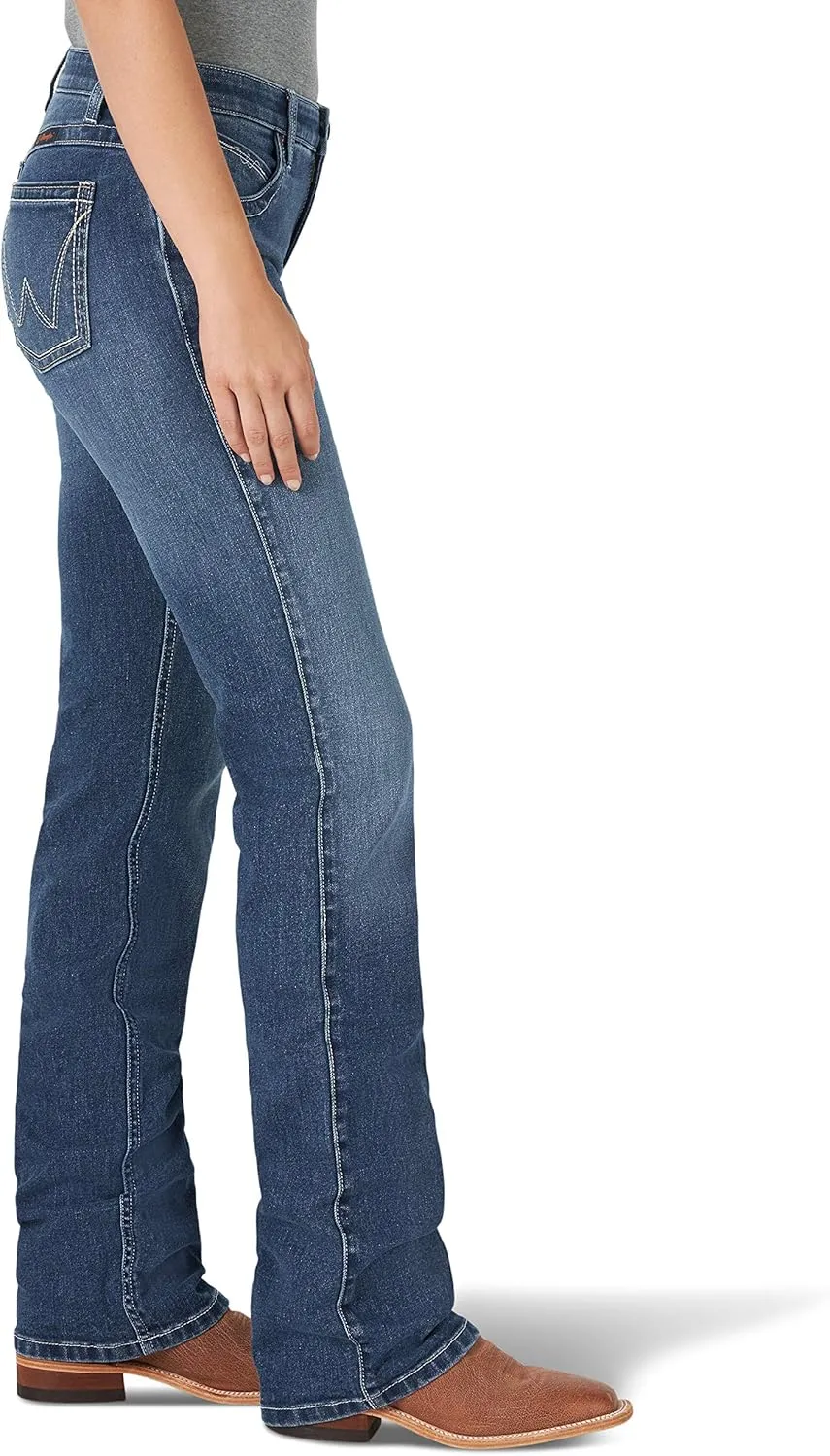 Wrangler Women's Q-Baby Mid Rise Boot Cut Ultimate Riding Jean-Discontinued