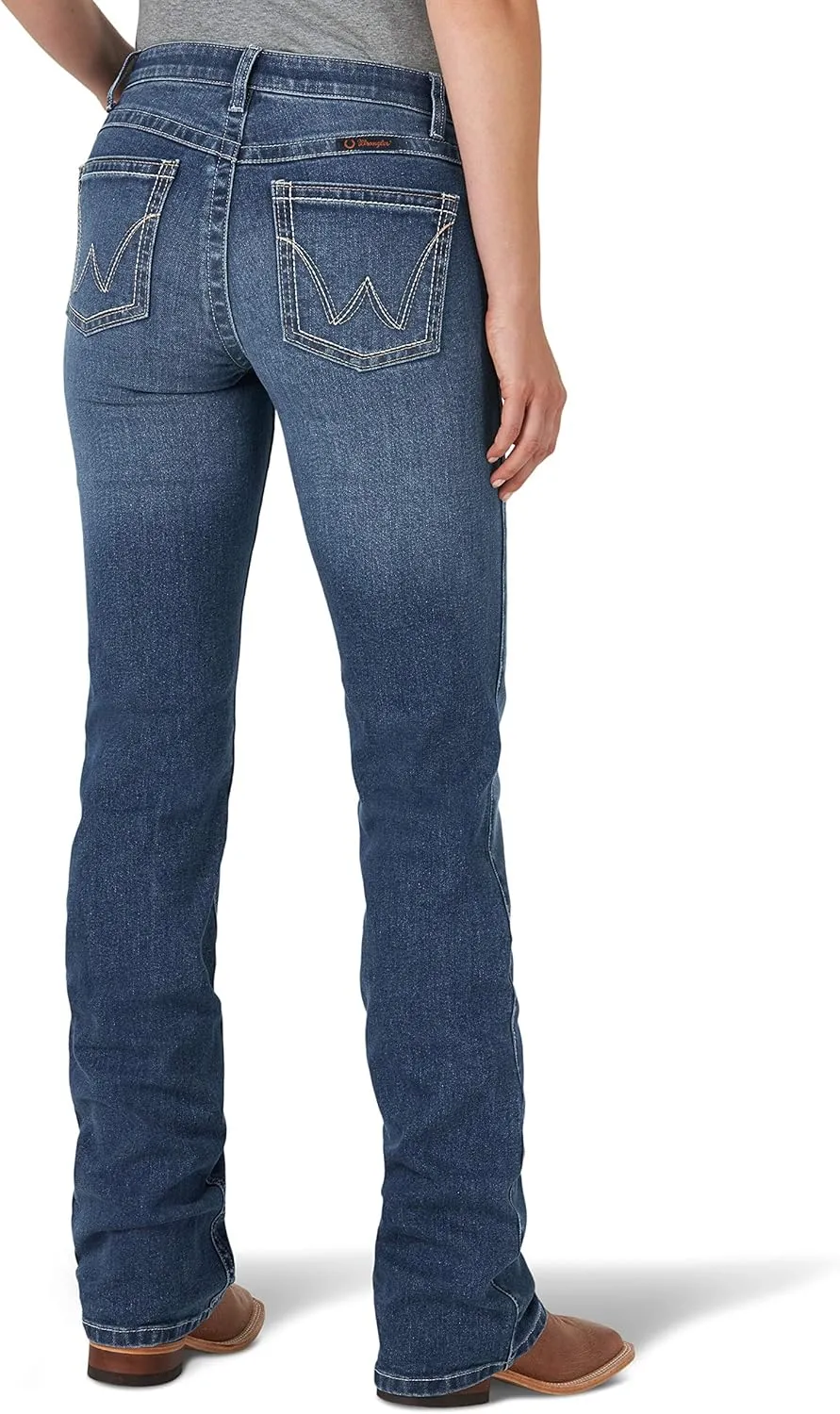 Wrangler Women's Q-Baby Mid Rise Boot Cut Ultimate Riding Jean-Discontinued