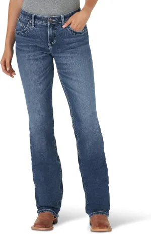 Wrangler Women's Q-Baby Mid Rise Boot Cut Ultimate Riding Jean-Discontinued