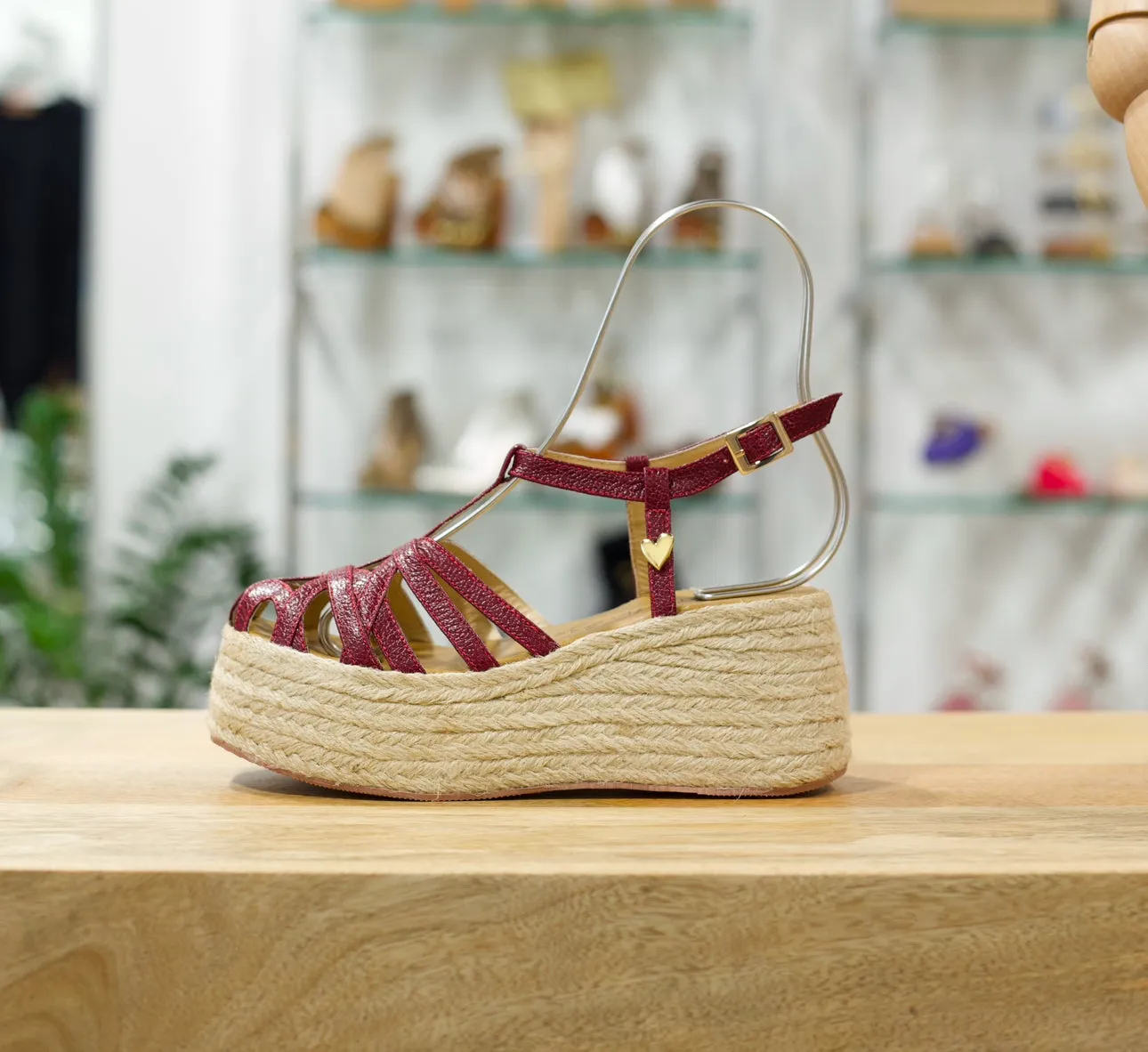 Yarah Espadrilles - Burgundy